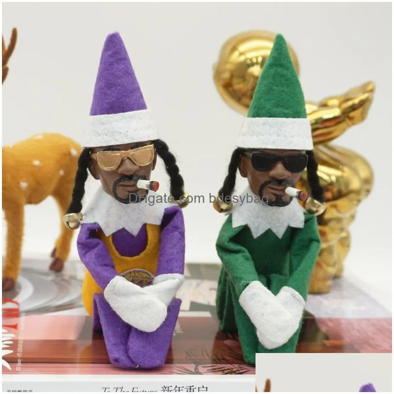 snoop on the stoop christmas elf doll spy on a bent toys xmas new year festival party decor