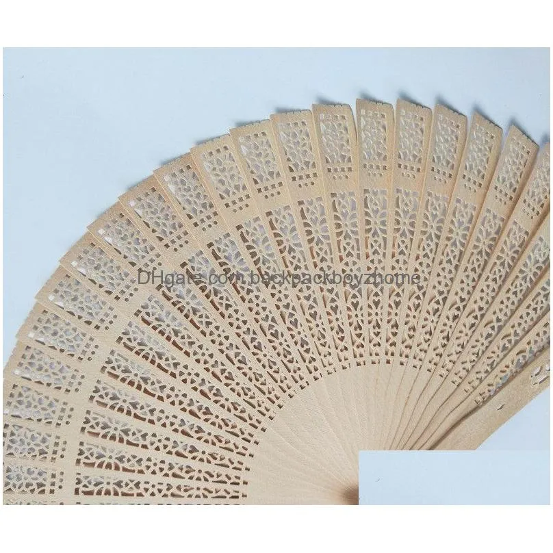 sandalwood wooden hand fan chinese japanese wood scented folding fans bridal wedding fans wedding birthday gift