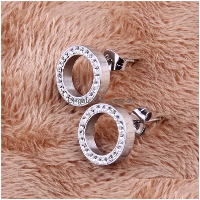 modyle 316l stainless steel earring crystal stud earrings for women joyas brincos bijoux jewelry earings fashion