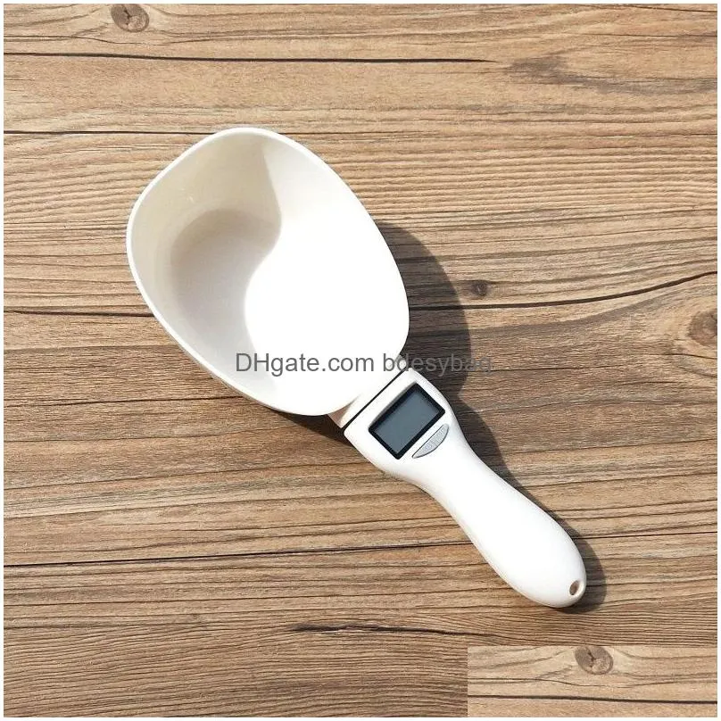 pet dog cat food measuring scoop cup with lcd display pets food electronic spoons 800g/0.1g for dogs feeder