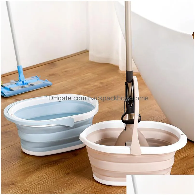 portable foldable bucket retractable plastic household outdoor fishing promotion camping car wash mop folding buckets