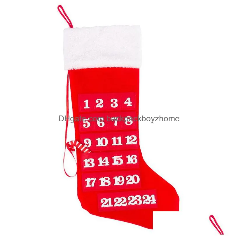 christmas countdown calendar non woven fabric xmas santa claus calendars soft wall hanging calendar merry christmas decorations