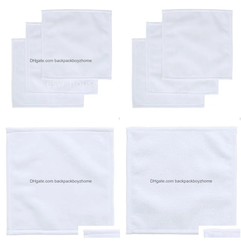 sublimation blank polyester/cotton towel 30x30cm diy heat transfer printing cleaning cloths