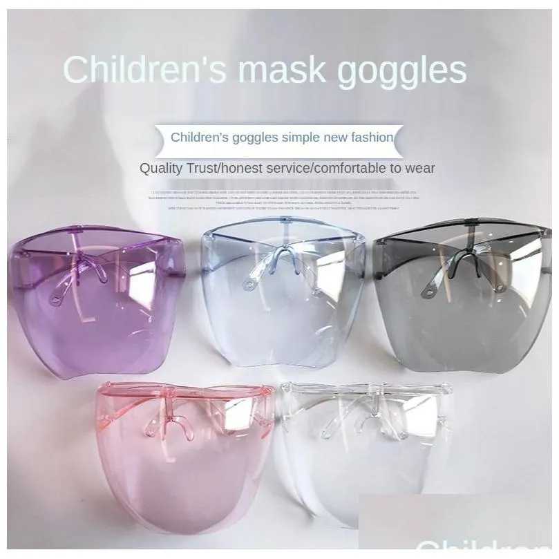 boys girlss goggles face shield protective glasses children safety mask kids sunglasses