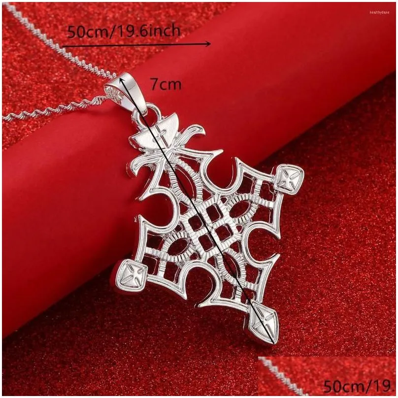 pendant necklaces ethiopian ethnic style silver color cross necklace eritrea habesha jewelry