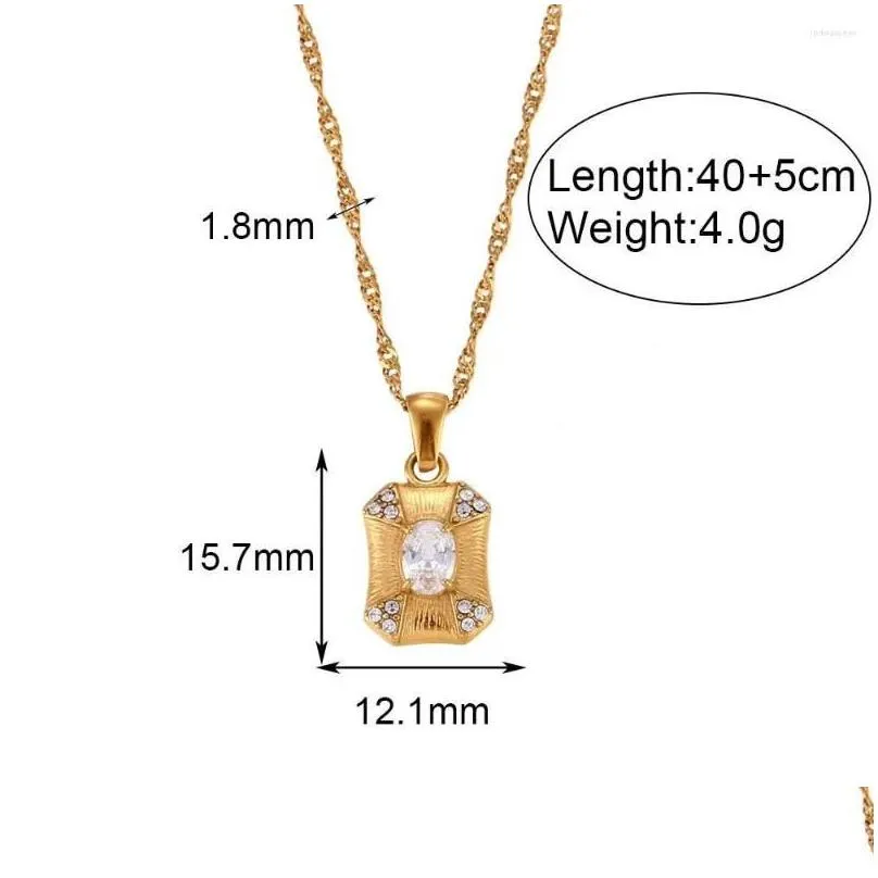 pendant necklaces american style crystal stainless steel necklace jewelry for girls