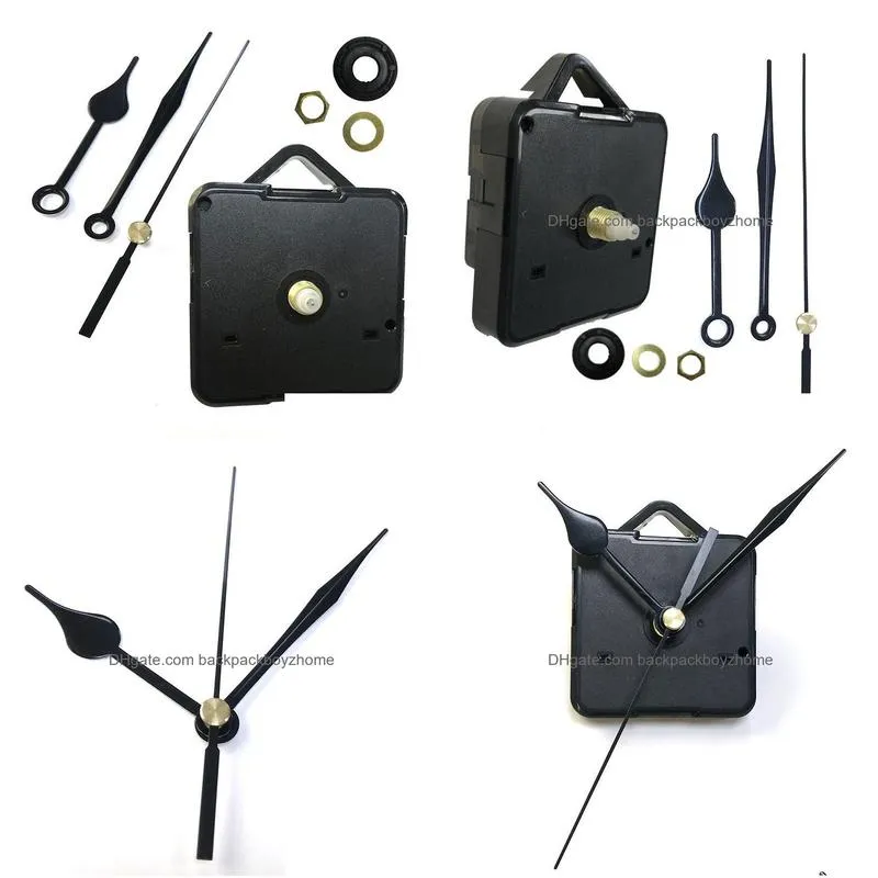 diy quartz clock movement kit black clock accessories spindle mechanism repair with hand sets hanging clock accessory