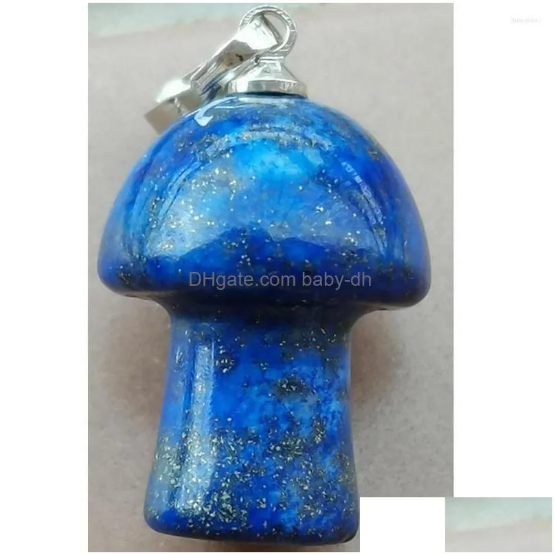 pendant necklaces mushroom art bead 1pcs wfh948