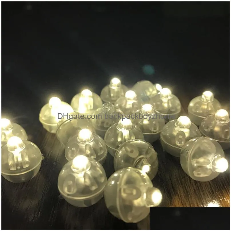 100pcs/lot led flash luminous ball for balloons birthday wedding party decorative balloons light bulb