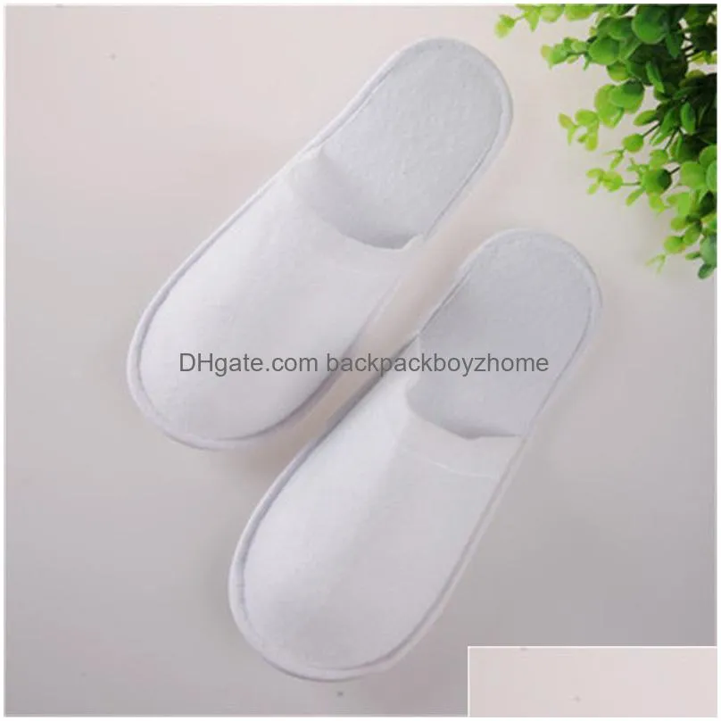 disposable slippers hotel motel travel disposable slippers home guest slippers mixed colors salon spa guest shoes