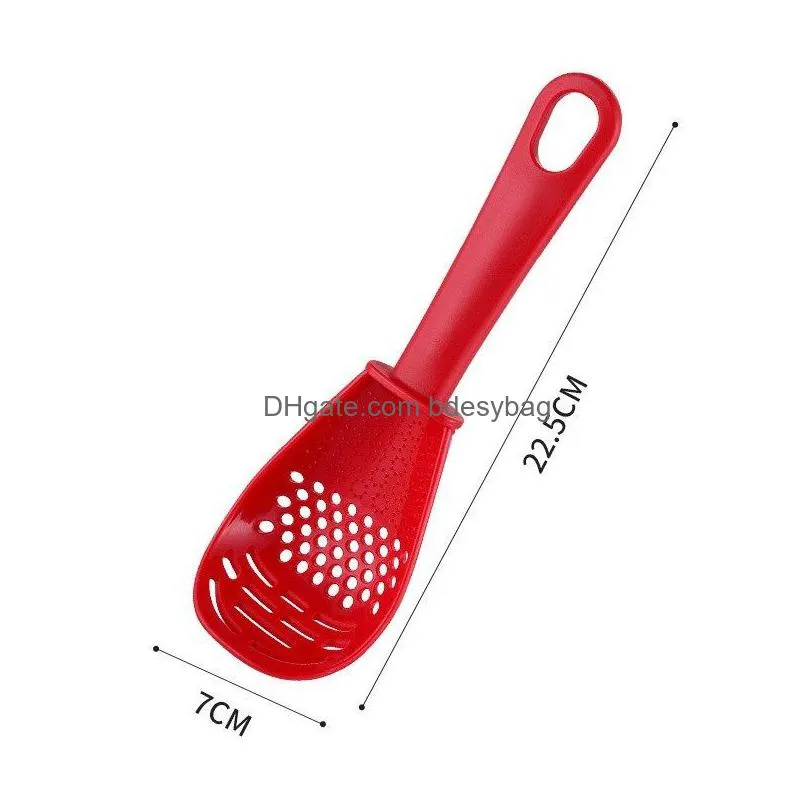 multifunctional kitchen cooking spoon heatresistant ginger garlic press tools egg white separator baking shovel
