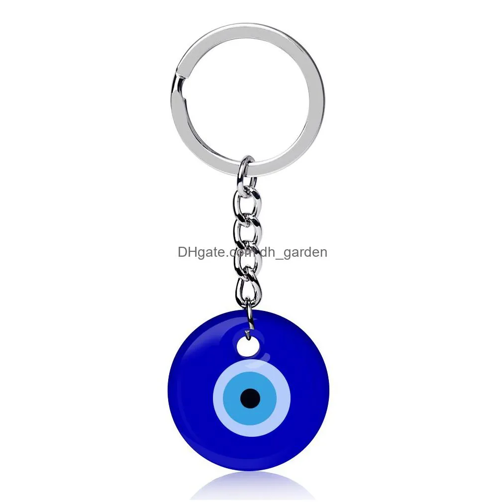 turkish evil blue eye keychain car key ring amulet lucky charm hanging pendant jewerly