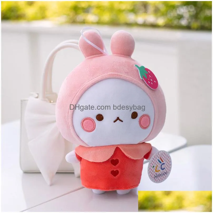 easter party bunny dolls cute fruit series rabbit shaped 23cm plush toys spring event baby birthday gifts