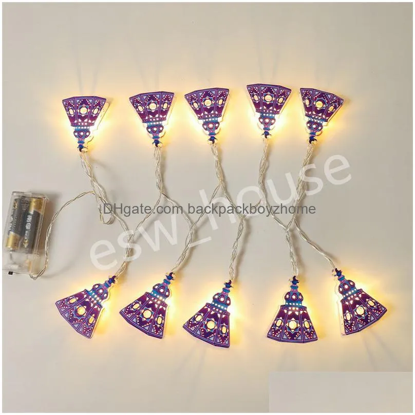 eid alfitr party decorations 1.6meters 10 lights middle east arab muslim ramadan string light ramadan home ornament