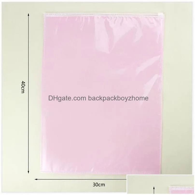 nonwoven plastic clothing bag tshirt pouch reclosable clear plastic clothes packaging bags travel storage costume bags