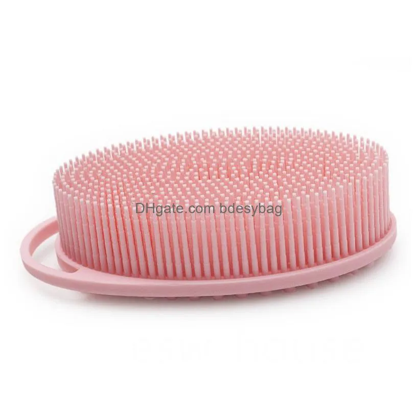 silicone body scrubber loofah double sided exfoliating body bath shower scrubbers brushes for kids men women