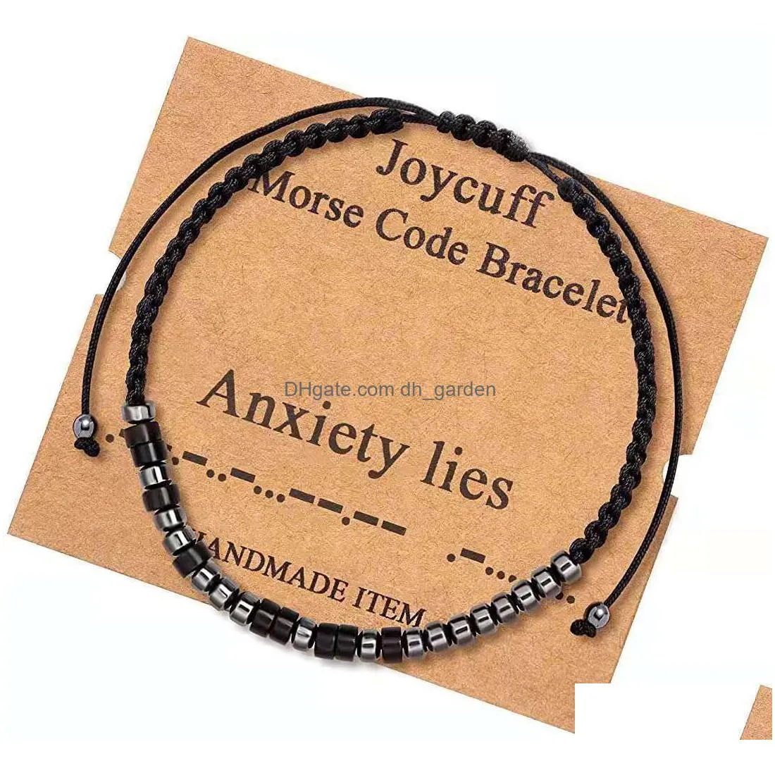 friendship beaded bracelet strands handmade morse code bracelets bff charm chain in my heart lover promise jewelry gifts