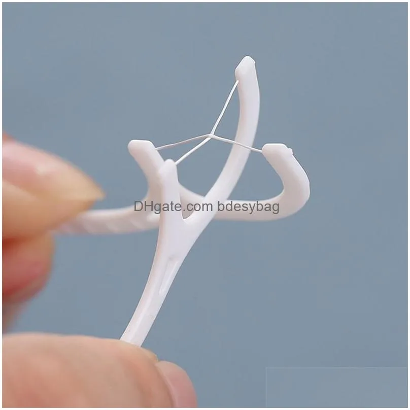 100pcs dental floss flosser picks toothpicks teeth stick tooth cleaning interdental dentals floss pick oral hygiene care