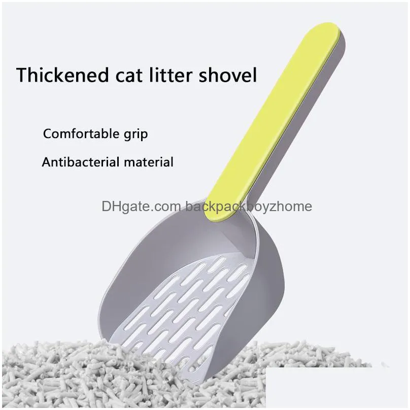 cat supplies litter shovel plastic cats poop scoop with base pets cleaning tools kitten pooper lifter