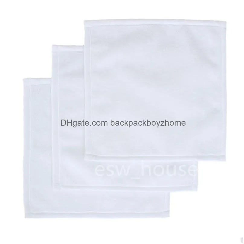 sublimation blank polyester/cotton towel 30x30cm diy heat transfer printing cleaning cloths