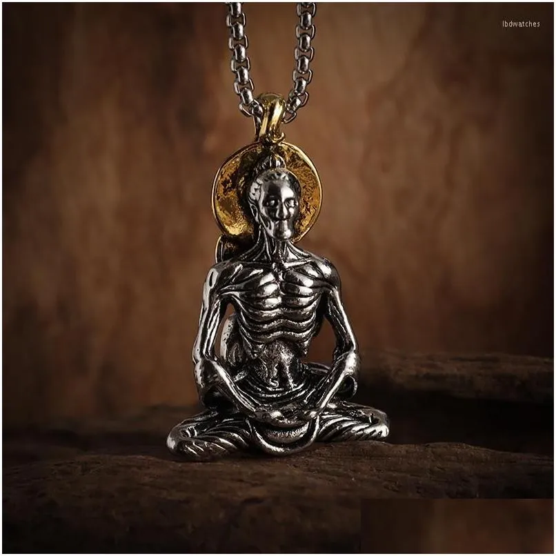 pendant necklaces vintage dervish buddha necklace man woman personality religious amulet jewelry accessories