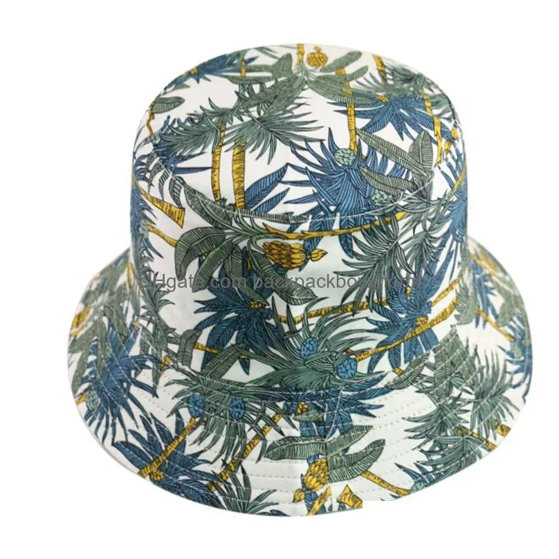 summer women party hat doublesided wearing cap cherry rose sunflowers sun fisherman hats