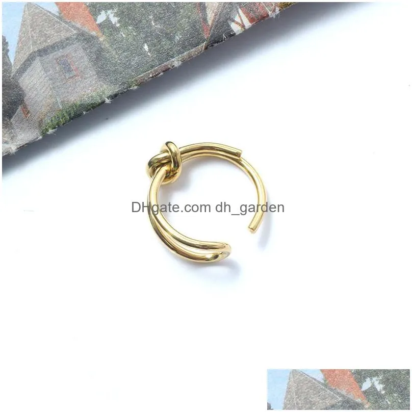 stainless steel love knot rings girl will you be my bridesmaid jewelry silver gold plating ring