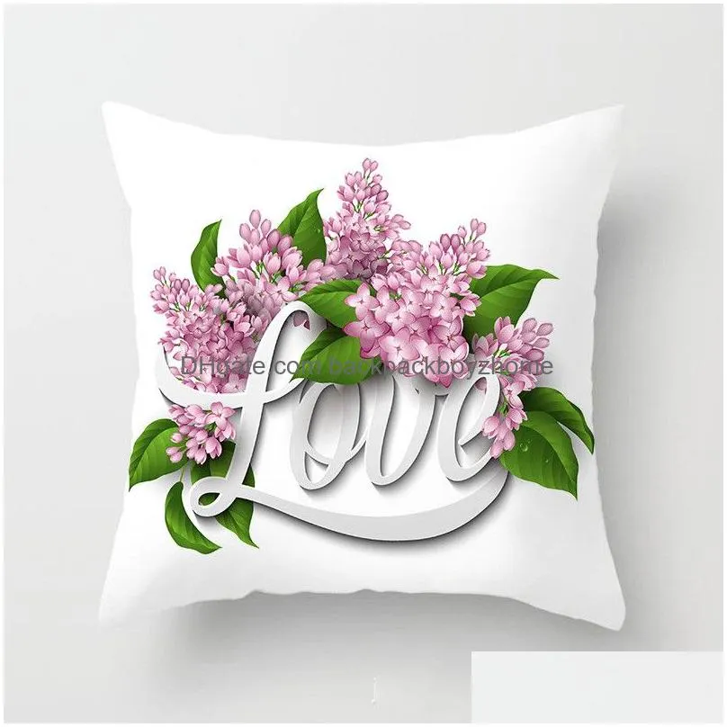happy valentines day pillowcase love make up letter print pillow cover couple home sofa throw pillowcase 45x45cm