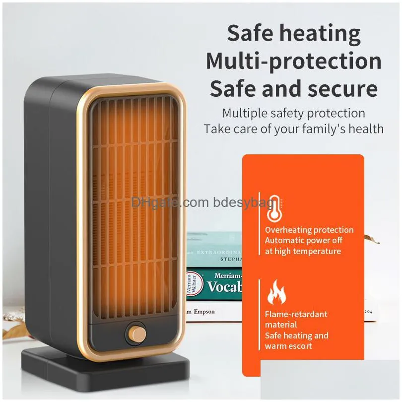 500w electric winter heater overheating tipover protection portable home office space heaters