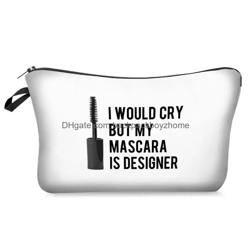 digital bride makeup bags girls brides toiletry pouch lipstick eyelashes cosmetic bag christmas birthday party gift for girl