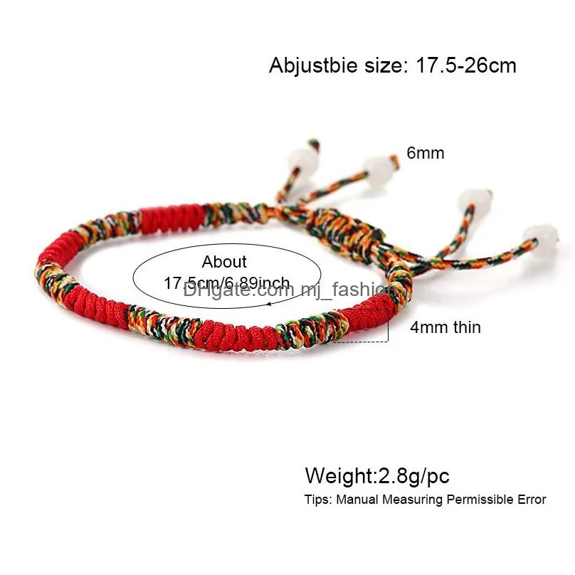 bohemian ethnic fashion braided bracelet for women men lucky red rope string handmade woven bracelet valentines day jewelry gift