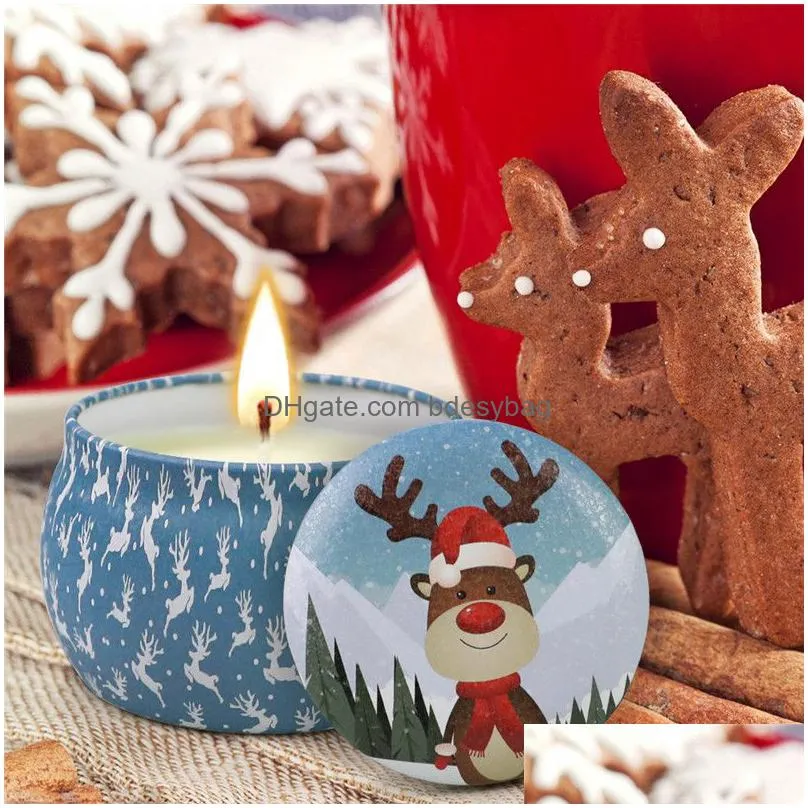 christmas scented candles set santa claus snowman cone candles smokeless aroma soy candles home wedding party christmas candle