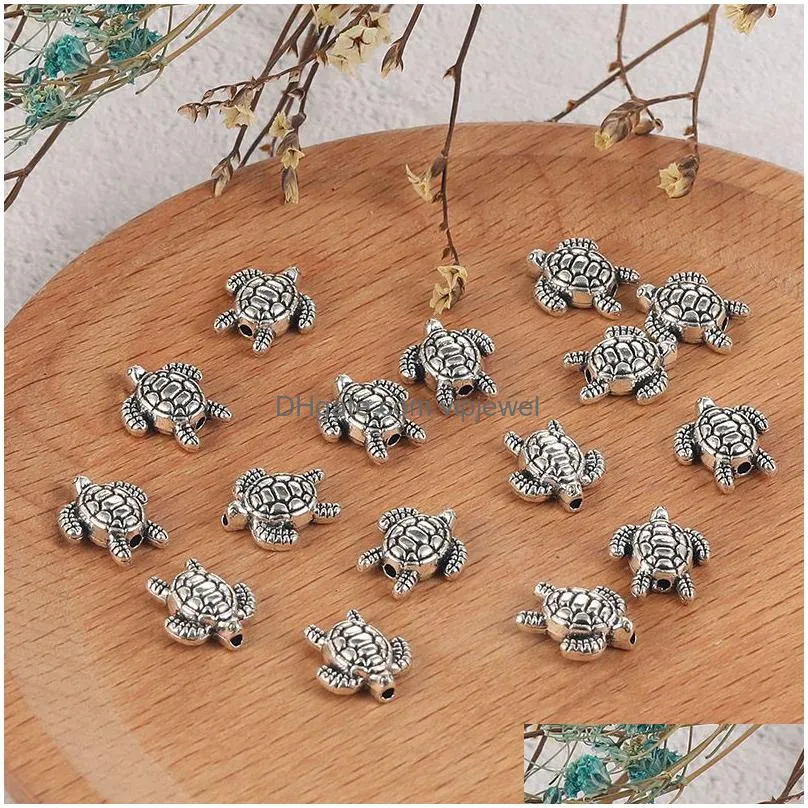 vintage silver animal elephant heart love angle turtle bee sunflower tree pendant charm for bracelet necklace cute diy charm jewelry