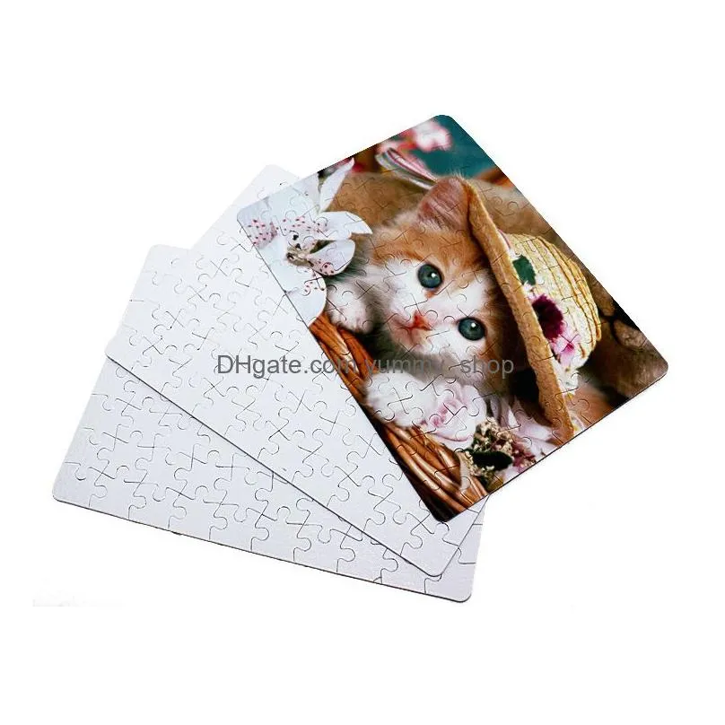 a5 size diy sublimation puzzles blank puzzle jigsaw heat printing transfer local return gift