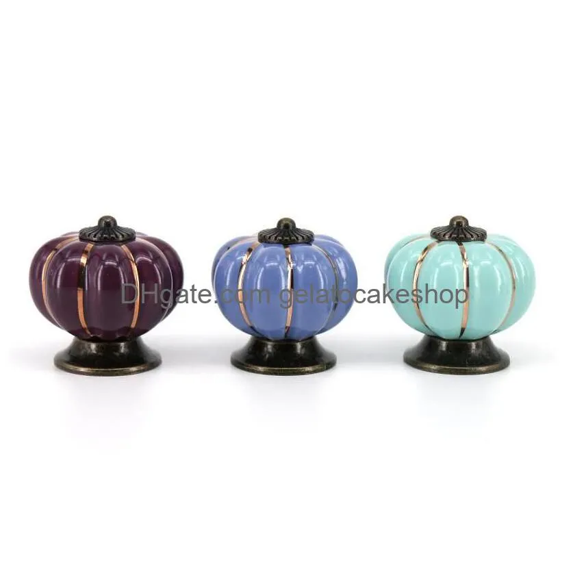 4x4x4 cm kitchen cabinets knobs bedroom cupboard drawers 7 colors ceramic door pull