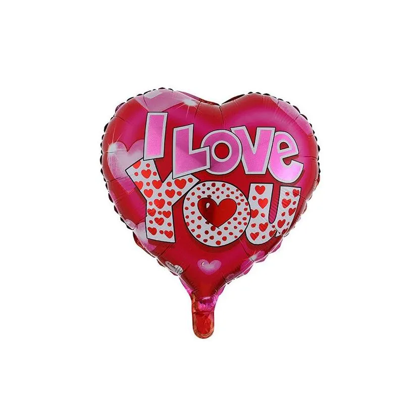 18 inch heart shaped balloons wedding valentines days i love you aluminium foil helium balloons wedding party decoration balloon 167