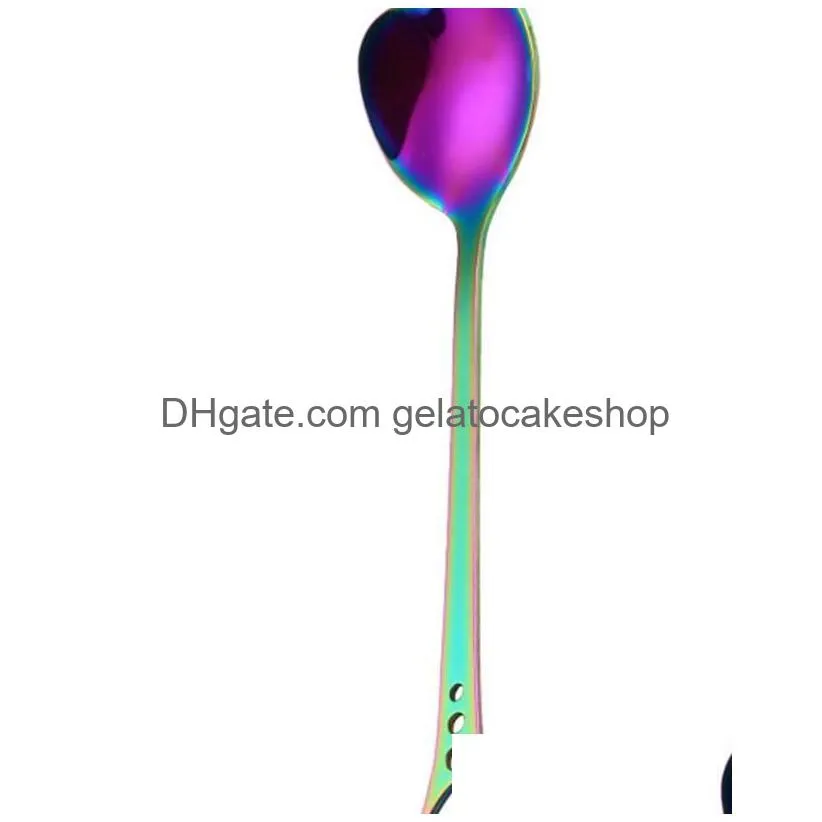 stainless steel heartshaped coffee stirring spoon for dessert cake sugar ice cream tea spoons kitchen cafe wedding spoon