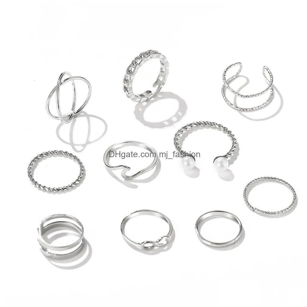 newest 10pcs/set high quality metal ring halloween rings for women jewelry accessories punk style on phalanx anel masculino anillos wholesale item cool girl