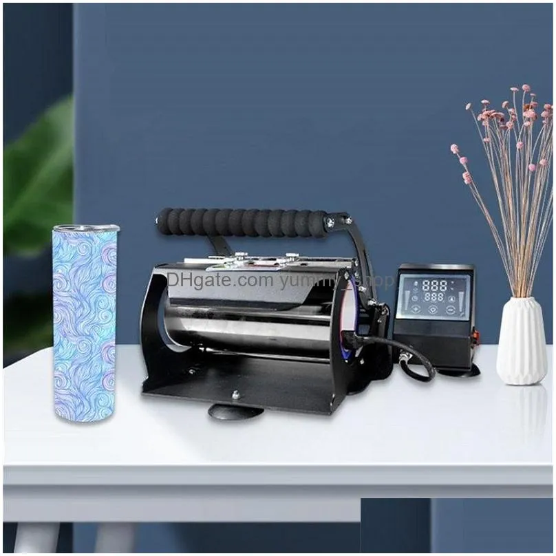 tumbler heat transfer machine sublimation printing machines for 20oz 30oz straight tumblers craft cricut maker printer skinny mug