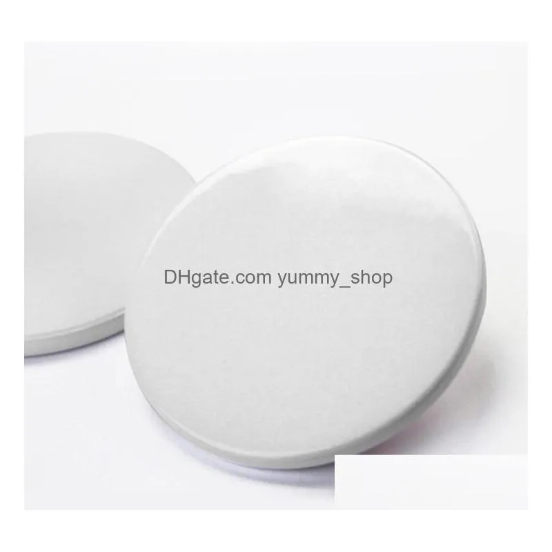sublimation blank ceramic coaster high quality white coasters heat transfer printing custom cup mat pad