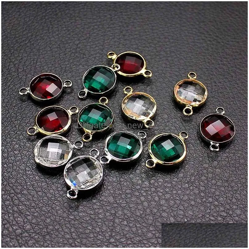  12.5mm acrylic small pendant charm for bracelet bangle double side colorful cute charm mix style wholesale