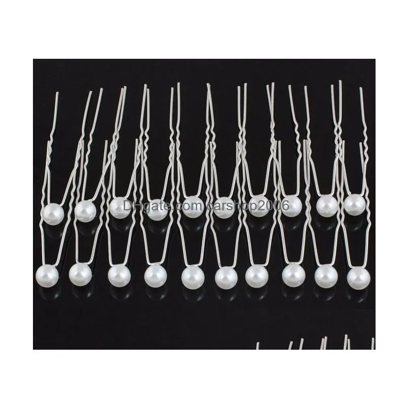 8mm pearl hair pin for wedding fashion alloy hair clips lady hair jewelry hairpin 8000pcs