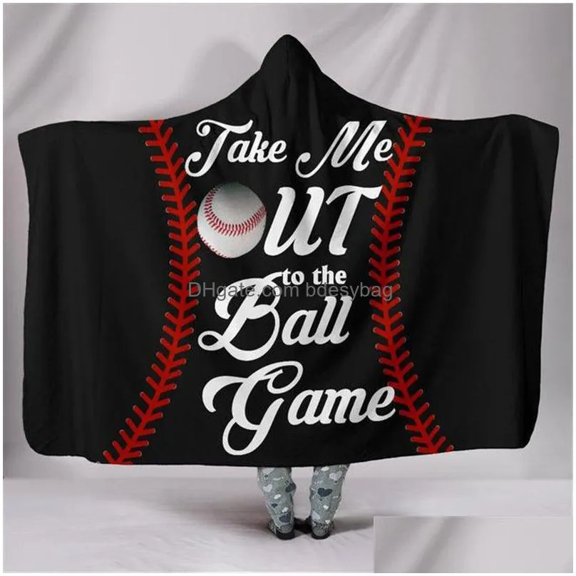Decken Baseball Fu ball Kapuzendecke Sportball Sherpa Handtuch
