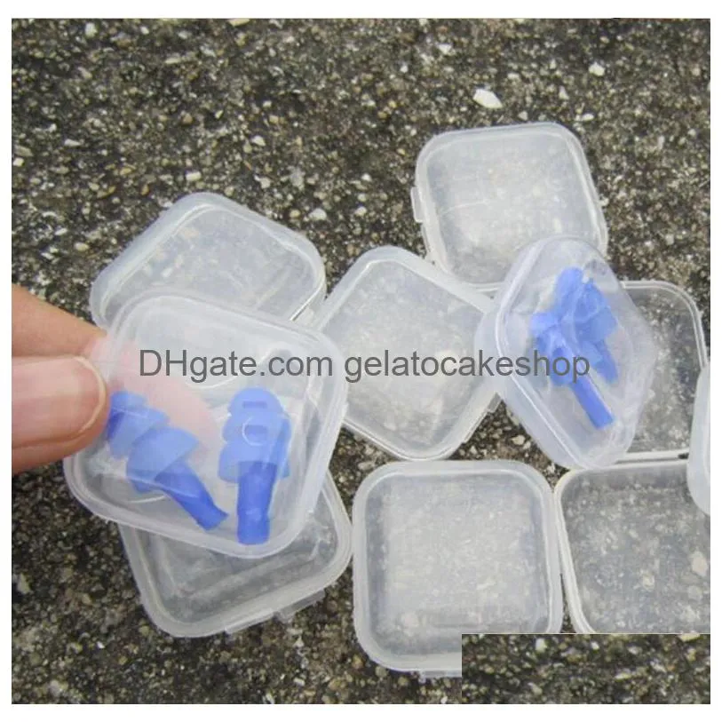 square empty mini clear plastic storage containers boxs case with lids small box jewelry earplugs storages boxs