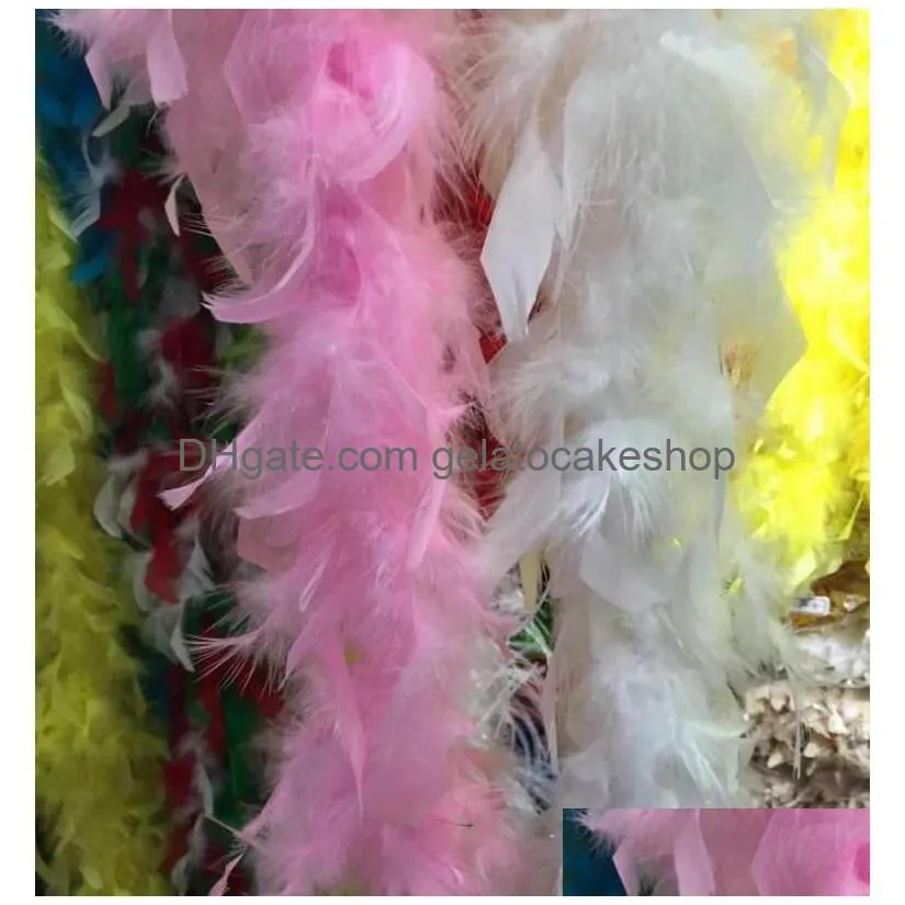 household sundries feather boa 200cm fancy dress party dance costume accessory wedding diy decoration 17colors