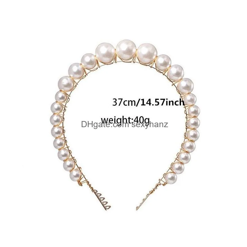 women pearl headband fashion hair band party hair clasp hair hoop wedding head hoop accessories jewelry