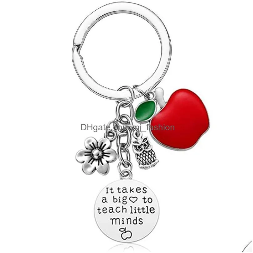 stainless steel heart shaped lettering key chains teachers day valentines days christmas birthday gifts  charm keyrings jewelry