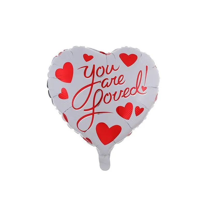 18 inch heart shaped balloons wedding valentines days i love you aluminium foil helium balloons wedding party decoration balloon 167