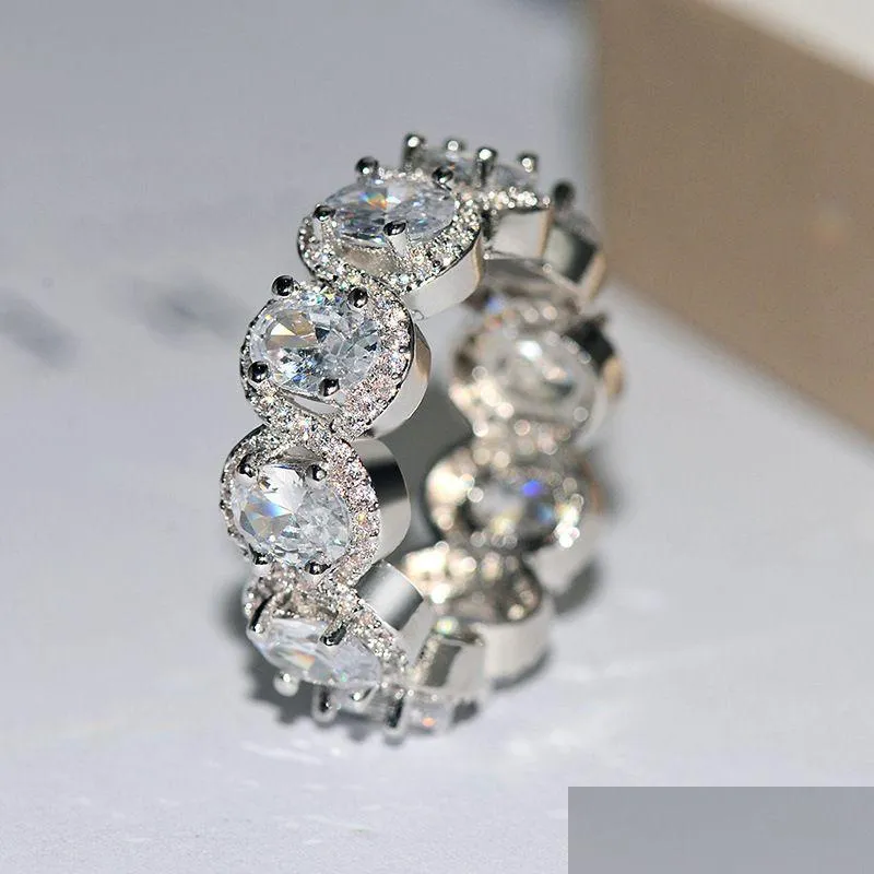 limited edition eternity promise ring oval diamond cz vintage engagement wedding rings for women