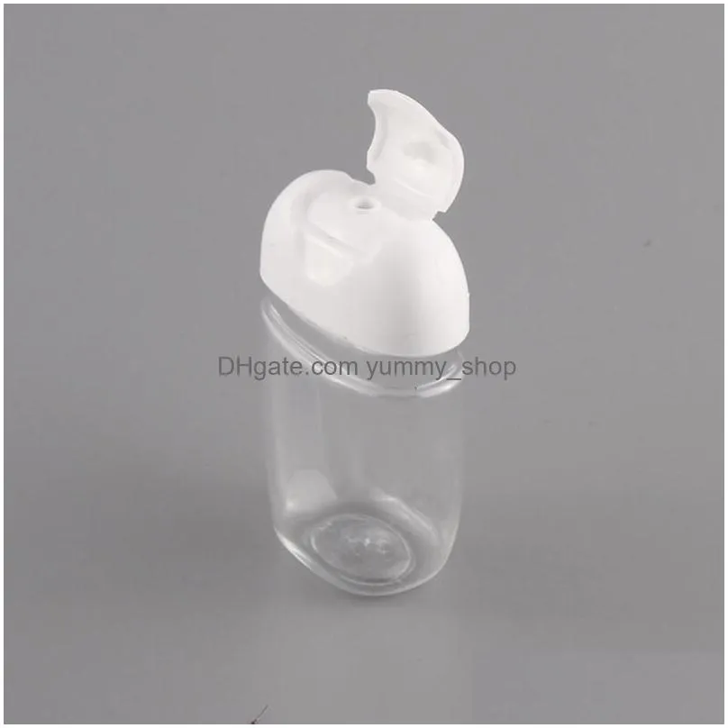 30ml hand sanitizer bottle pet plastic half round flip cap bottle childrens carry disinfectant hand sanitizer bottle